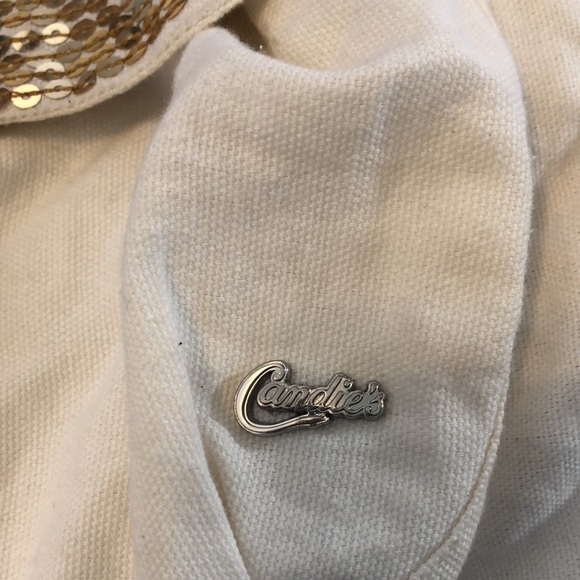 CANDIE’S hobo shoulder gold tone sequined BAG - Picture 2 of 16